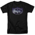 BATMAN/CRACKED SHIELD - S/S ADULT 18/1 - BLACK