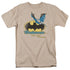 BATMAN CAPED CRUSADER RETRO - S/S ADULT 18/1 - SAND