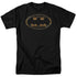 BATMAN/BLACK & GOLD EMBOSSED - S/S ADULT 18/1 - BLACK