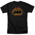 BATMAN/BAT FLAMES SHIELD - S/S ADULT 18/1 - BLACK