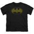 BATMAN/TYPE LOGO - S/S YOUTH 18/1 - BLACK