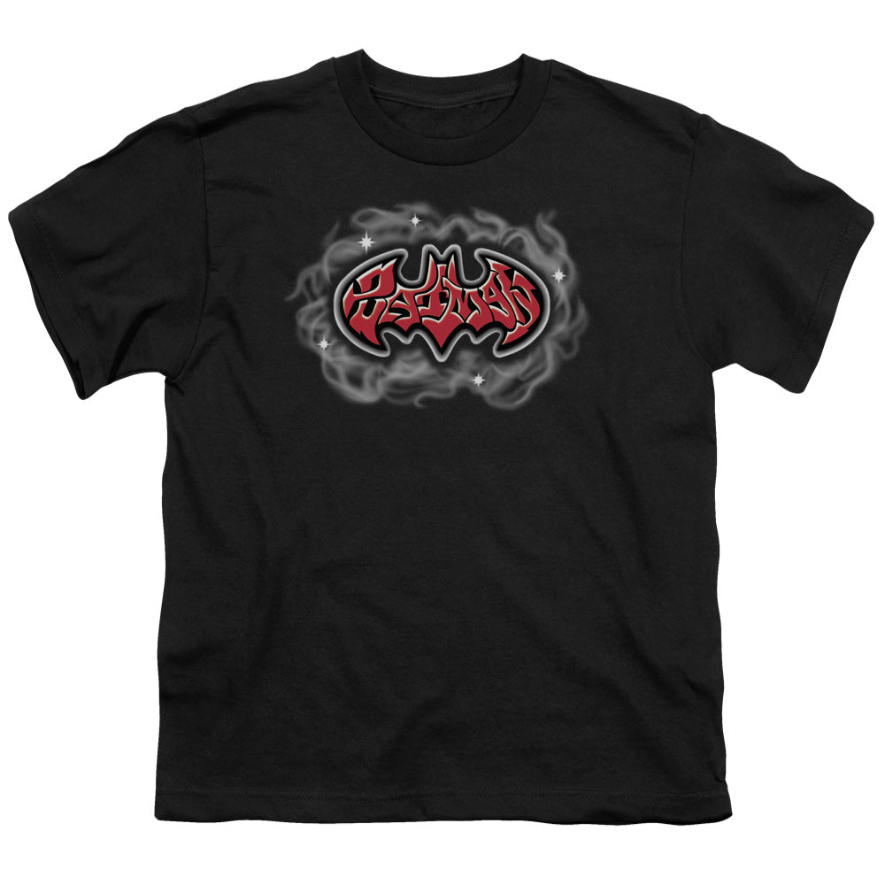 BATMAN/HIP HOP LOGO - S/S YOUTH 18/1 - BLACK