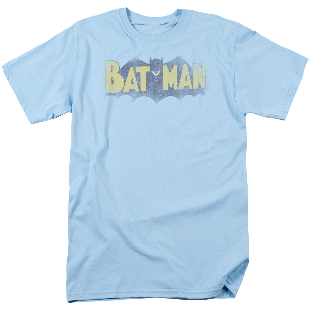 BATMAN/VINTAGE LOGO - S/S ADULT 18/1 - LIGHT BLUE