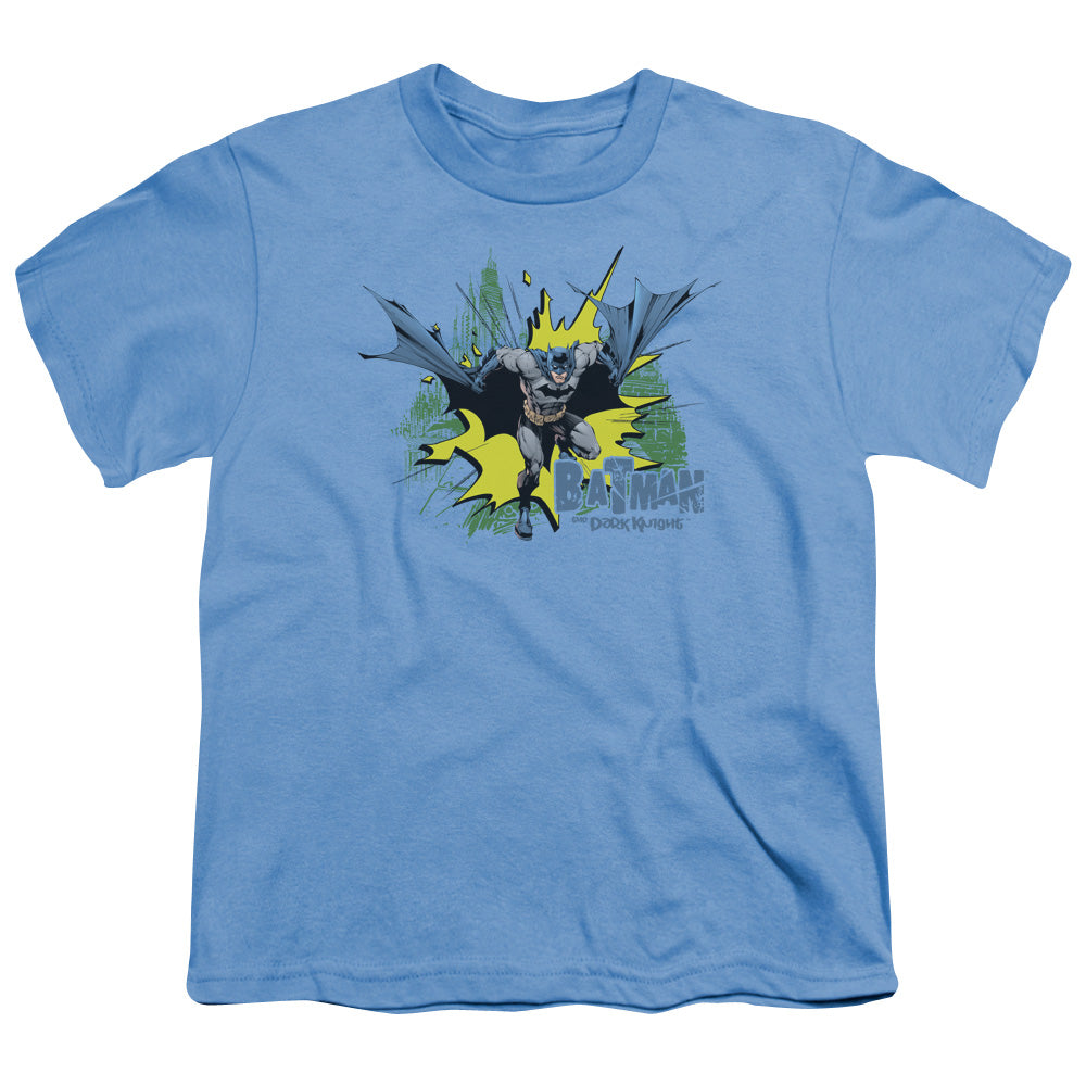 BATMAN/CITY SPLASH - S/S YOUTH 18/1 - CAROLINA BLUE