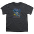 BATMAN/CAPE OUTSTRETCHED - S/S YOUTH 18/1 - CHARCOAL