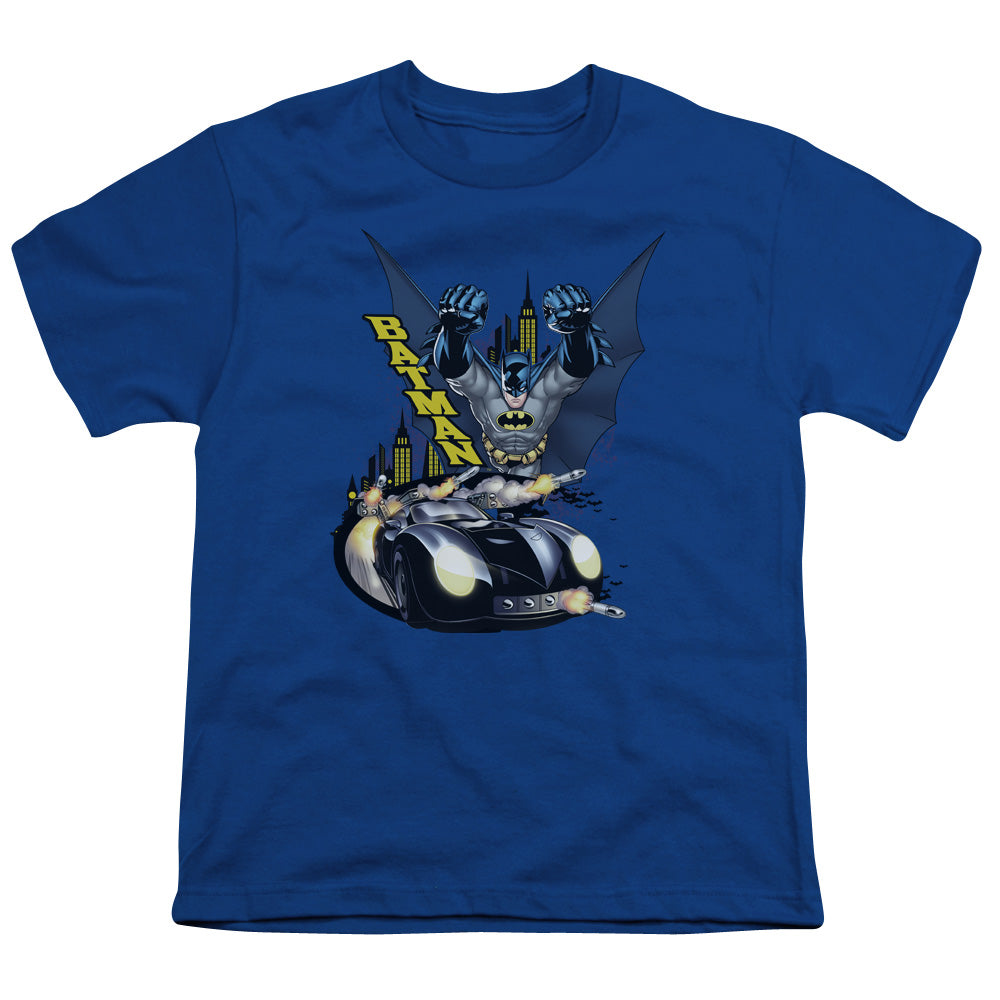 BATMAN/BY AIR & BY LAND - S/S YOUTH 18/1 - ROYAL BLUE