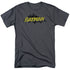 BATMAN/CLASSIC COMIC LOGO - S/S ADULT 18/1 - CHARCOAL