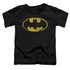 BATMAN/CLASSIC LOGO DISTRESSED - S/S TODDLER TEE - BLACK