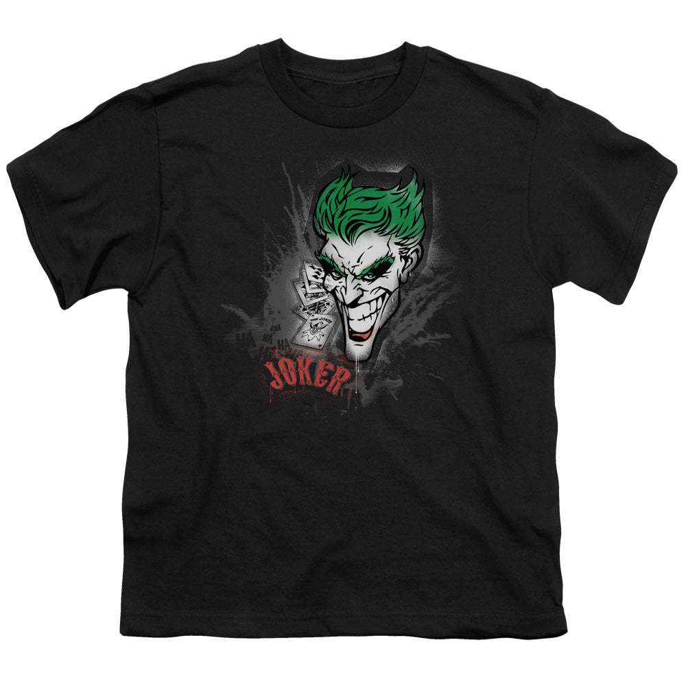 BATMAN/JOKER SPRAYS THE CITY - S/S YOUTH 18/1 - BLACK