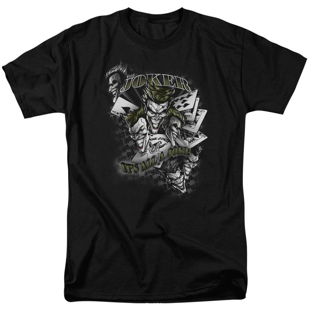 BATMAN/ITS ALL A JOKE - S/S ADULT 18/1 - BLACK
