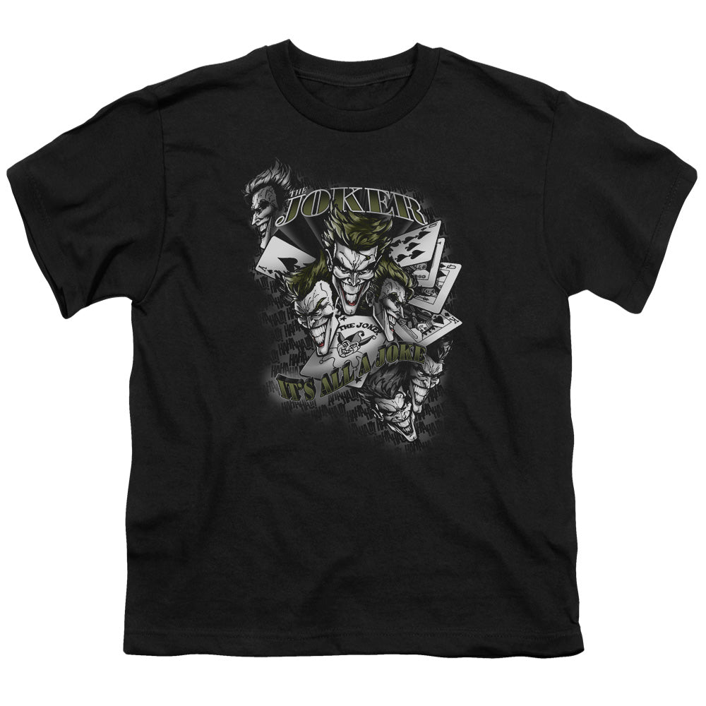 BATMAN/ITS ALL A JOKE - S/S YOUTH 18/1 - BLACK