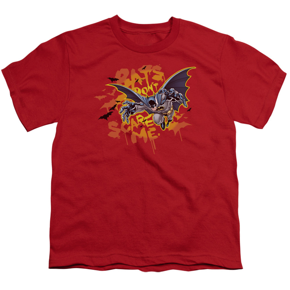 BATMAN/BATS DONT SCARE ME - S/S YOUTH 18/1 - RED