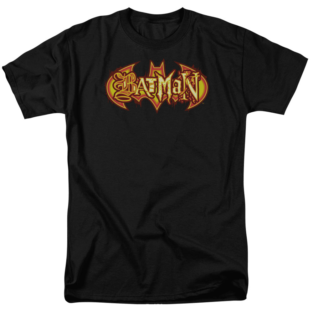 BATMAN/FIERY SHIELD - S/S ADULT 18/1 - BLACK