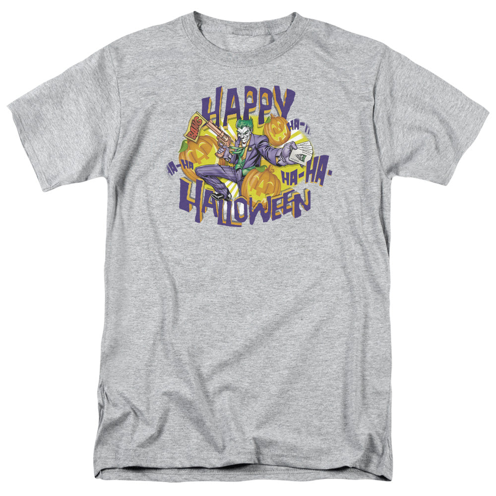 BATMAN/HA HA HALLOWEEN - S/S ADULT 18/1 - ATHLETIC HEATHER