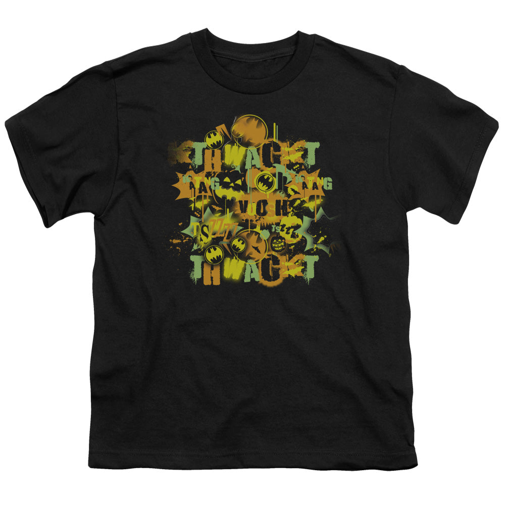 BATMAN/HALLOWEEN KNIGHT SOUNDS - S/S YOUTH 18/1 - BLACK
