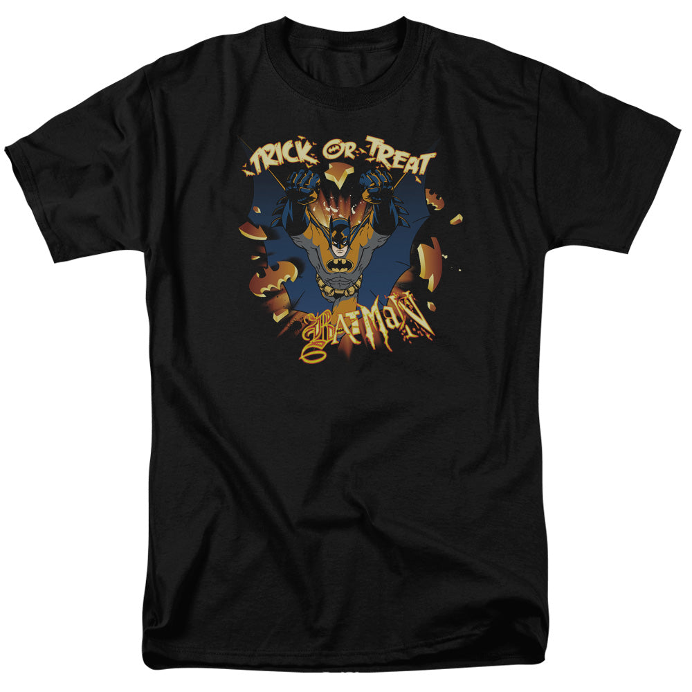 BATMAN/PUMPKIN BURST - S/S ADULT 18/1 - BLACK