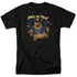 BATMAN/PUMPKIN BURST - S/S ADULT 18/1 - BLACK
