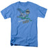 BATMAN/RIDDLE ME THIS - S/S ADULT 18/1 - CAROLINA BLUE