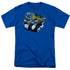 BATMAN/BATMOBILE - S/S ADULT 18/1 - ROYAL BLUE