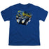 BATMAN/BATMOBILE - S/S YOUTH 18/1 - ROYAL BLUE