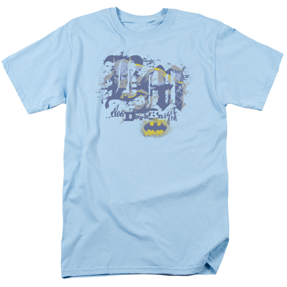 BATMAN/HE SEES ALL - S/S ADULT 18/1 - LIGHT BLUE