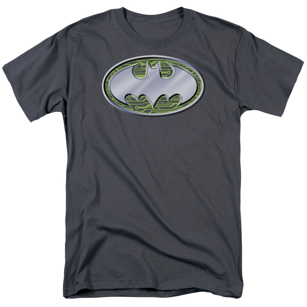 BATMAN/CIRCUITS LOGO - S/S ADULT 18/1 - CHARCOAL