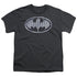 BATMAN/STEEL MESH SHIELD - S/S YOUTH 18/1 - CHARCOAL