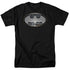 BATMAN/STEEL WALL SHIELD - S/S ADULT 18/1 - BLACK