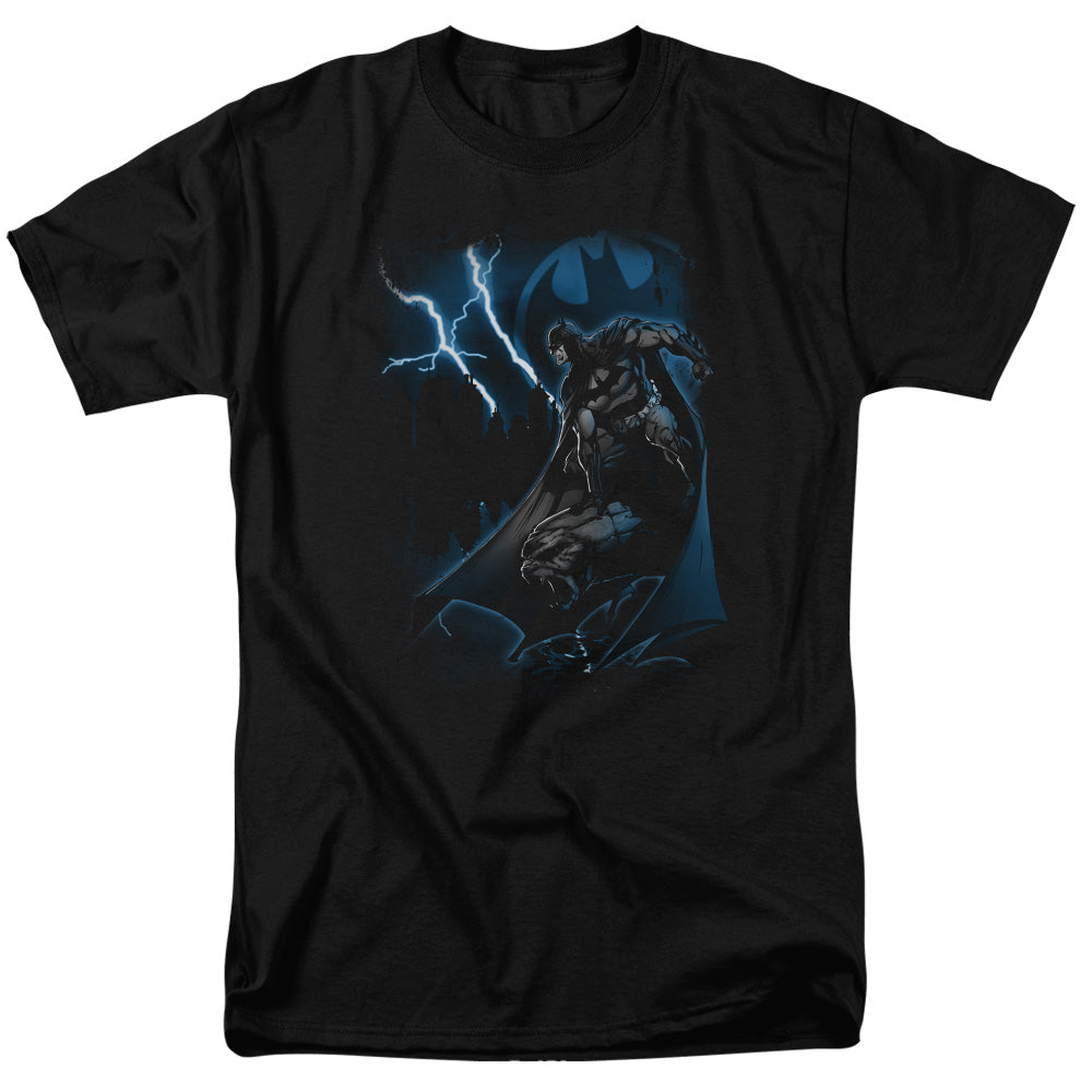 BATMAN/LIGHTNING STRIKES - S/S ADULT 18/1 - BLACK