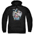 BATMAN/BATMAN MECH - ADULT PULLOVER HOODIE - BLACK