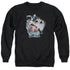 BATMAN/BATMAN MECH - ADULT CREWNECK SWEATSHIRT - BLACK