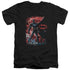BATMAN/GOTHAM REIGN - S/S ADULT V-NECK 30/1 - BLACK