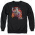 BATMAN/JOKER&#39;S AVE - ADULT CREWNECK SWEATSHIRT - BLACK