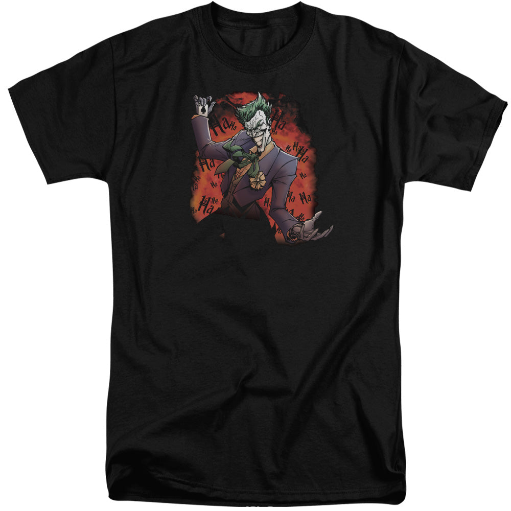 BATMAN/JOKERS AVE - S/S ADULT TALL 18/1 - BLACK