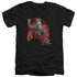 BATMAN/JOKERS AVE - S/S ADULT V-NECK 30/1 - BLACK