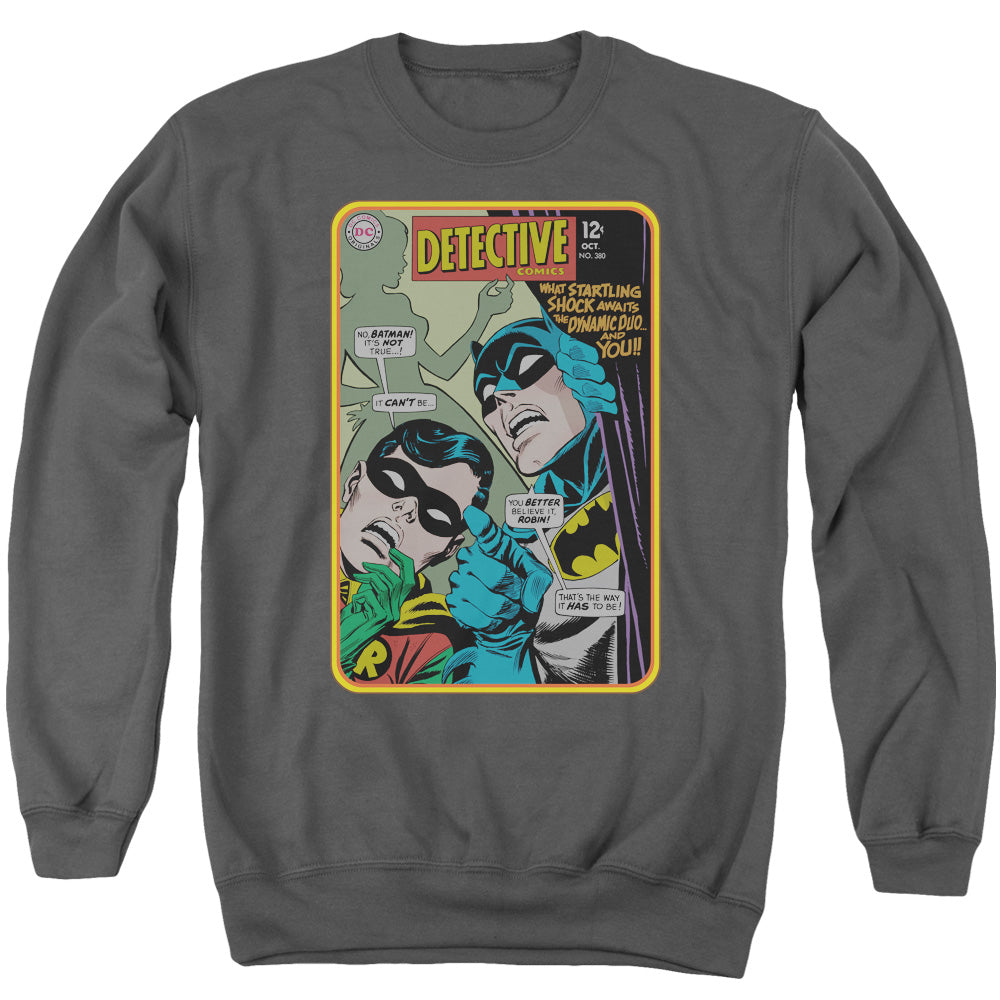 BATMAN/DETECTIVE #380 - ADULT CREWNECK SWEATSHIRT - CHARCOAL