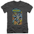 BATMAN/DETECTIVE #487 - S/S ADULT V-NECK 30/1 - CHARCOAL
