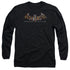 BATMAN ARKHAM ASYLUM/ARKHAM ASYLUM LOGO - L/S ADULT 18/1 - BLACK