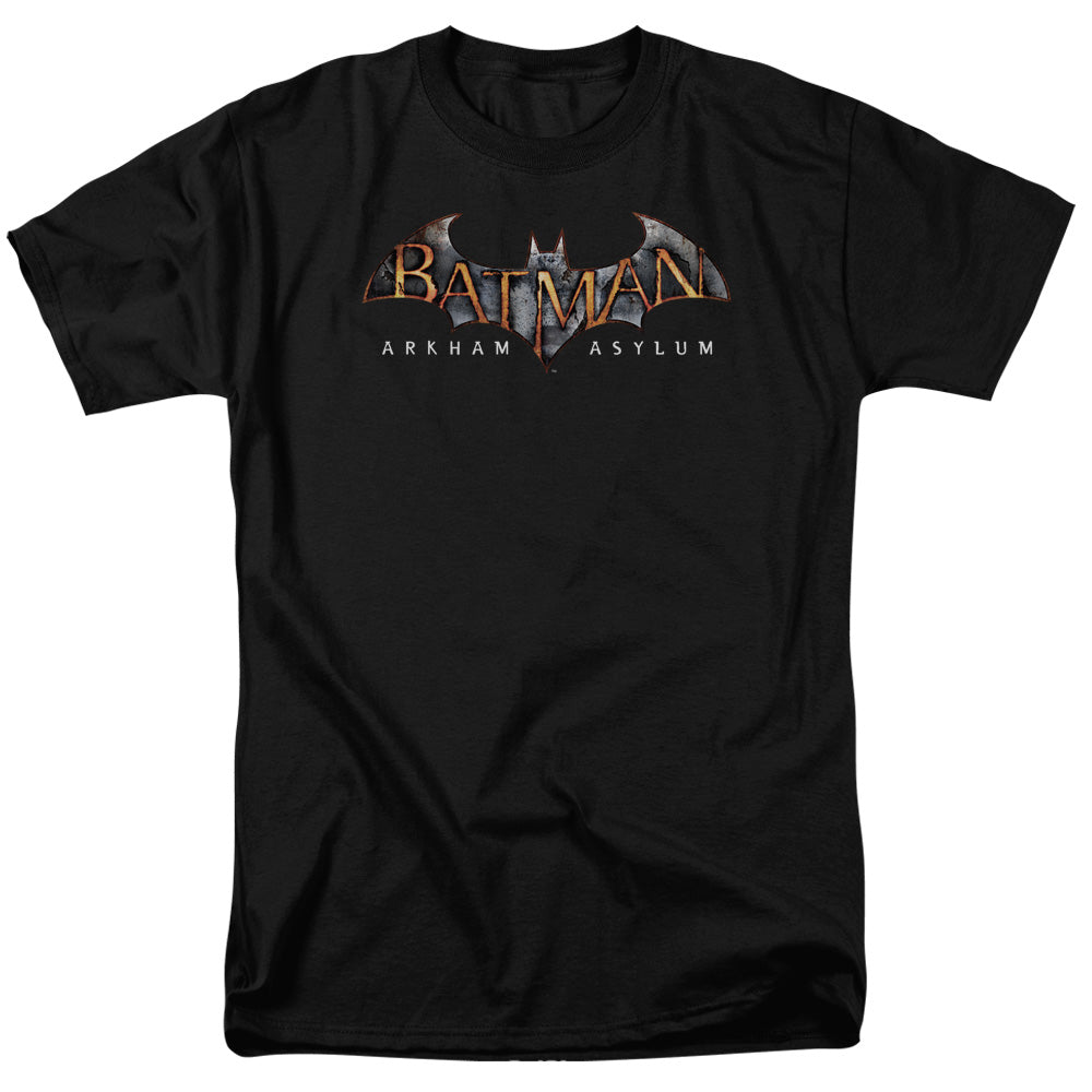 BATMAN ARKHAM ASYLUM/ARKHAM ASYLUM LOGO - S/S ADULT 18/1 - BLACK