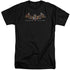 BATMAN ARKHAM ASYLUM/ARKHAM ASYLUM LOGO - S/S ADULT TALL 18/1 - BLACK