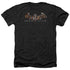 BATMAN ARKHAM ASYLUM/ARKHAM ASYLUM LOGO - ADULT HEATHER - BLACK