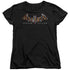 BATMAN ARKHAM ASYLUM/ARKHAM ASYLUM LOGO - S/S WOMENS TEE - BLACK
