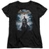 BATMAN ARKHAM ASYLUM/GAME COVER - S/S WOMENS TEE - BLACK