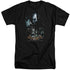 BATMAN ARKHAM ASYLUM/FIVE AGAINST ONE - S/S ADULT TALL 18/1 - BLACK