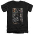BATMAN ARKHAM ASYLUM/RUNNING THE ASYLUM - S/S ADULT V-NECK 30/1 - BLACK