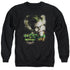 BATMAN ARKHAM ASYLUM/WELCOME TO THE MADHOUSE - ADULT CREWNECK SWEATSHIRT - BLACK