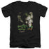 BATMAN ARKHAM ASYLUM/WELCOME TO THE MADHOUSE - S/S ADULT V-NECK 30/1 - BLACK