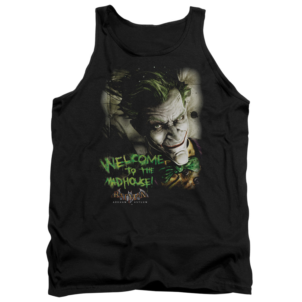 BATMAN ARKHAM ASYLUM/WELCOME TO THE MADHOUSE - ADULT TANK - BLACK