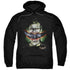 BATMAN ARKHAM ASYLUM/CRAZY LIPS - ADULT PULLOVER HOODIE - BLACK