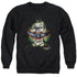 BATMAN ARKHAM ASYLUM/CRAZY LIPS - ADULT CREWNECK SWEATSHIRT - BLACK